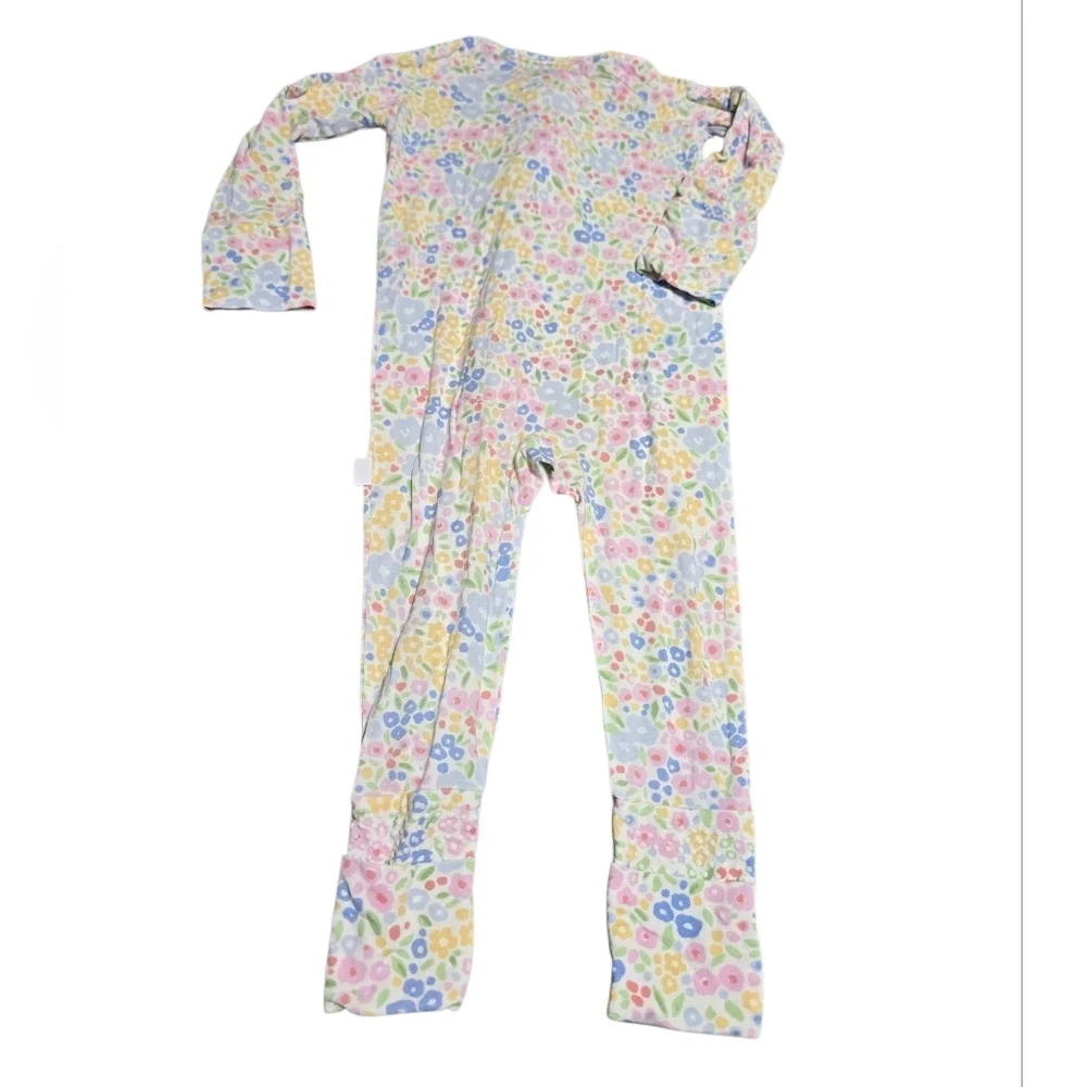 The Uptown Baby Bamboo Colorful Floral Print Pajamas 6-12 Months